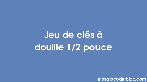 Jeu de clés à douille 1/2 pouce - Thumbnail