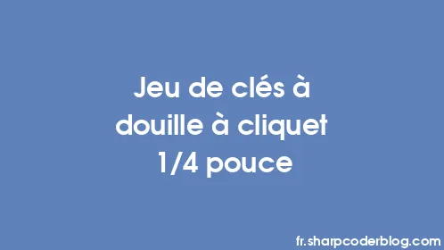 Jeu de clés à douille à cliquet 1/4 pouce - Thumbnail