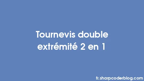 Tournevis double extrémité 2 en 1 - Thumbnail