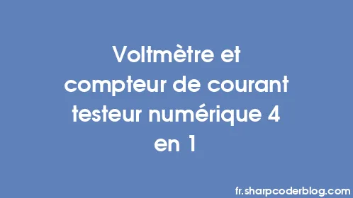 Voltmètre et compteur de courant testeur numérique 4 en 1 - Thumbnail