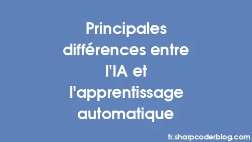 Principales différences entre l'IA et l'apprentissage automatique - Thumbnail