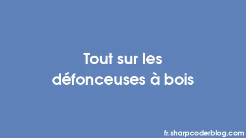 Tout sur les défonceuses à bois - Thumbnail