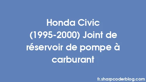 Honda Civic (1995-2000) Joint de réservoir de pompe à carburant - Thumbnail