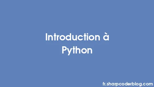 Introduction à Python - Thumbnail