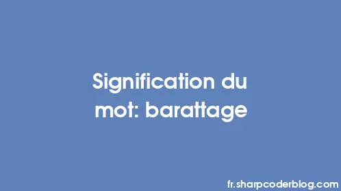 Signification du mot: barattage - Thumbnail