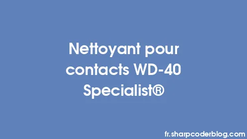 Nettoyant pour contacts WD-40 Specialist® - Thumbnail