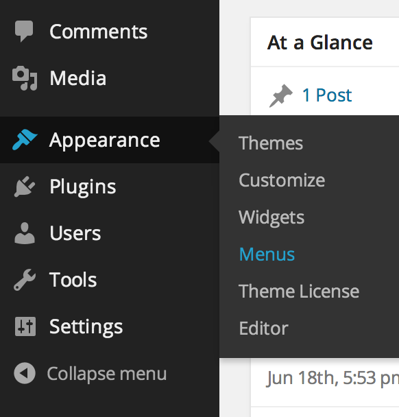 Renommer un élément de menu dans WordPress.