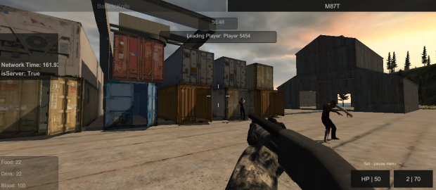 Capture d'écran du jeu FPS Unity