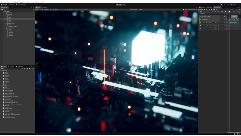 Interface de l'éditeur Unity 6