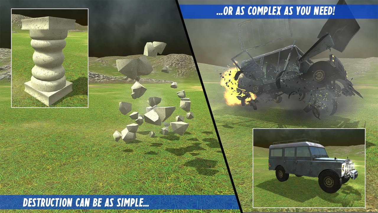 DestroyIt - Système de destruction - Package Unity Asset Store.