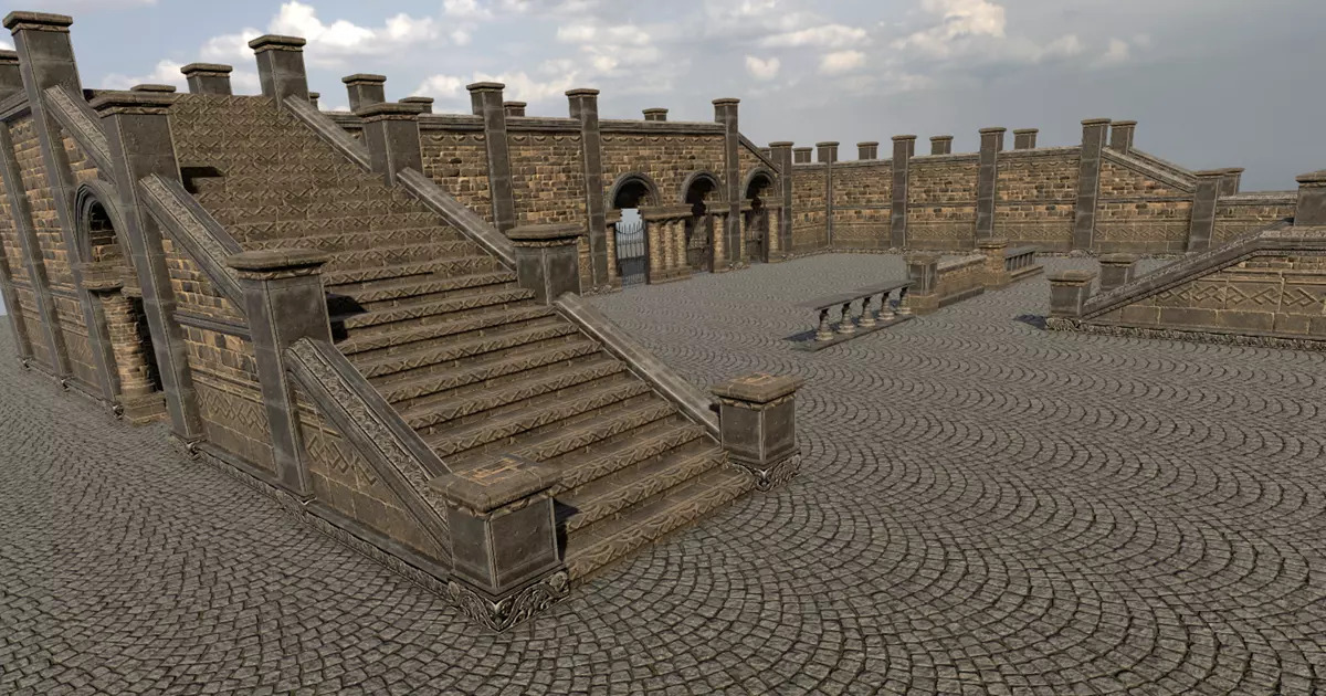 Forfait Cour modulaire de Unity Asset Store.