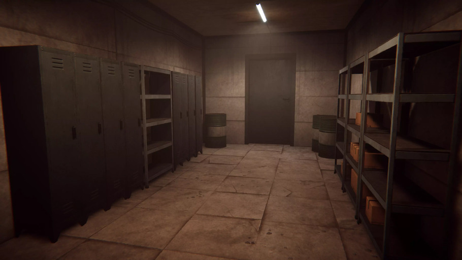 Environnement modulaire sombre dans Unity.