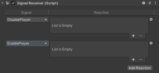 Unity Timeline Signal Add Réaction